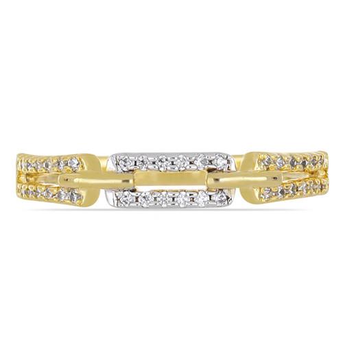 14K GOLD RINGS WITH 0.22 CT G-H,I2-I3 WHITE DIAMOND #VJR7514